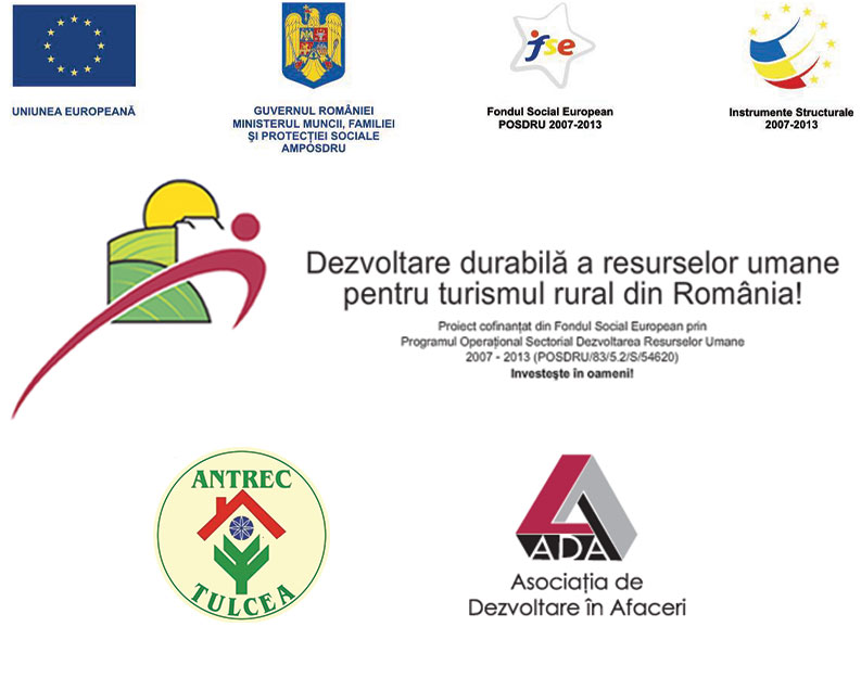 Workshop pentru transfer de experienţă, 16 – 18 iunie 2010, Crişan, Tulcea organizat de Asociaţia de Dezvoltare în Afaceri, împreună cu partenerii implicați în proiectul “Dezvoltare durabilă a resurselor umane pentru turismul rural românesc!”